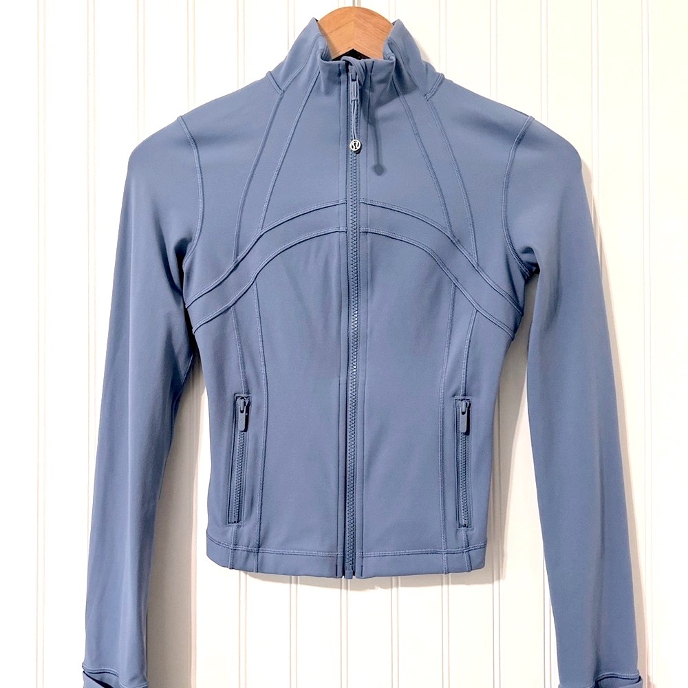 Lululemon Define Cropped Jacket Washed Denim - image 1